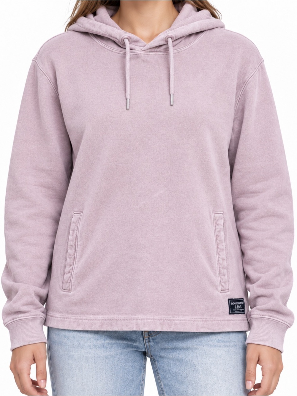 Abercrombie & Fitch Washed Pink Y2K Lightweight Hoodie Large